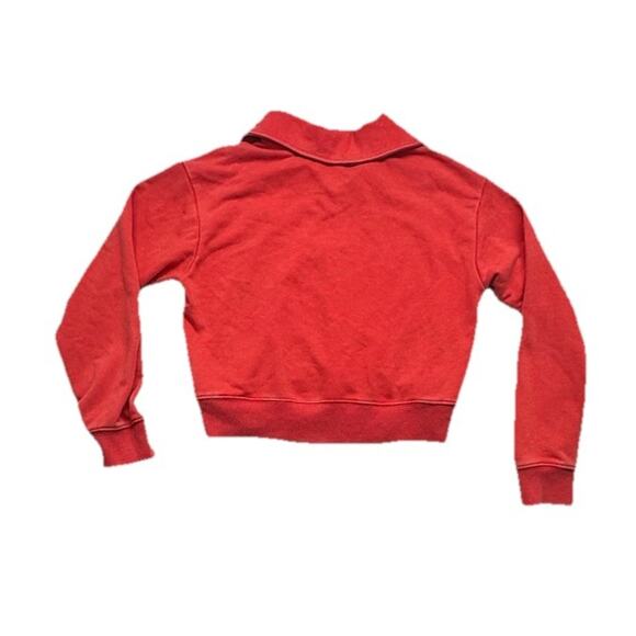 Prince Pickleball Womens Size Medium Crop Pullover Sweatshirt Power Orange Red - Picture 7 of 7